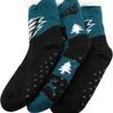 FOCO Women's NFL Team Logo Fan Footy 3-Pack Slipper Socks, One Size