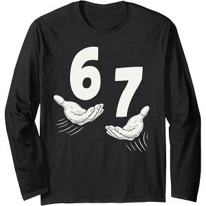 67 Meme  Long Sleeve TShirt M, black