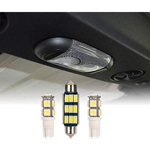Hooke Road JK Wrangler Dome Light Bulbs, Interior Bright White Upper LED Reading Map Lights Kit for 07-18 Jeep JK Wrangler - 3PCS