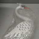 HONGLAND Solar Garden Statue Outdoor Swan Decor Bird Decor Lawn Ornament for Backyard Patio Porch PoolsideWhite