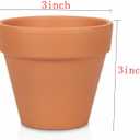 3 inch Terracotta Clay Pots, 26 Pack Clay Flower Pots with Drainage, Flower Garden, Terracotta Pots for Indoor Outdoor Plant, Crafts, Wedding Favor