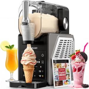 Slushie Machine, 85OZ Ice Cream Maker, Smart Frozen Drink Maker, 6 Presets
