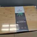 Kikcoin 2418 Bamboo Cutting Boards for Kitchen, Wooden Healthy Cutting Boards for Charcuterie, Vegetables, Cheese, Bread, Extra Large Chopping Boards with Deep Juice Groove and Handle, Natural