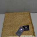 Moon Wool Plaid Throw Blanket, Pure New Wool, Herringbone Gold, Made in UK