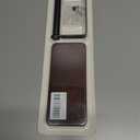 Rustic Toilet Paper Holder Wall Mount - 6.69"x2.95" Solid Wood Bathroom Tissue Paper Roll Hoder with 5.7" Stainless Steel Rod, Farmhouse Paper Towel Holder for Small Space