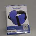 Travel Pillows for Airplanes, Airplane Pillow for Long Flight, Airplane Head Strap with Eye Mask for Sleep, Travel Neck Pillow for Car Road Trip, 360 Support Headrest, Stop Bobblehead, Black