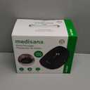 Medisana Hand Massager with Heat and Compression, Cordless Hand Massager for Arthritis and Carpal Tunnel Relief, Knuckle Stretching Massage, Birthday Christmas Gifts for Men Women Dad Mom-Black