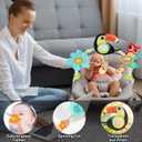 Lynncare Adjustable Arch Bassinet Toys for Infant & Toddlers, Stroller Arch, Baby Crib Toys with Fascinating Hanging for Stimulating Babys Senses and Developing Motor Skills