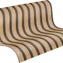 A.S. Cration Wallpaper Wood Panels - Brown, Beige - Striped Wood Wallpaper 395.99in x 20.87in Made in Germany - 391091
