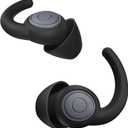 Ear Plugs for Sleeping, Noise Reduction Reusable Earplugs for Sleep, Hearing Protection Soft Comfy Silicone Ear Plugs for Concerts, Focus, Travel, Work, 33dB Noise Cancelling (BLACKGREY5)