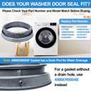 Upgraded 4986ER0004F Washer Door Boot Gasket Compatible with Kenmore LG Front Load Washer Door Seal Parts 4986ER0004J 4986ER0004K LG Washer Door Gasket WM2250CW WM2101HW WM2050CW WM2301HR Rubber Seal