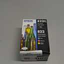 EPSON 822 DURABrite Ultra Ink High Capacity Black & Standard Color Cartridge Combo Pack (T822XL-BCS) Works with WorkForce Pro WF-3820,3823, 4820, 4830, 4833, 4834