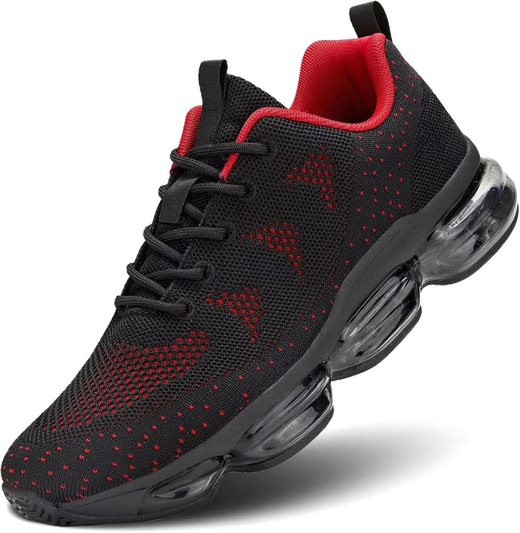 Mens Walking Running Shoes Fashion Basketball Sneakers Tennis Breathable Sport Gym Fitness Cross Trainers, Size 9