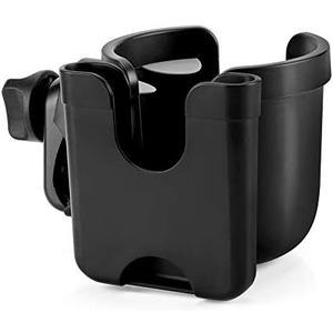 Accmor Stroller Cup Holder with Phone Holder, Bike Cup Holder, Universal Cup Holder for Uppababy Nuna Doona Strollers, 2-in-1 Cup Phone Holder for Stroller, Bike, Wheelchair, Walker, Scooter