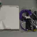 Pedal Resistance Bands with Handles, Upgrade 6-Tubes Manual Tension Training Pedal, Natural Rubber Foot Pedal Resistance Bands, Multifunction Fitness Bands for Abdomen, Waist, Arm, Leg (Purple)