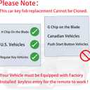 MechanMagic Key Fob Remote Replacement Fits for Toyota Corolla 2014 2015 2016 2017 2018 2019/Camry 2014-2017/Tacoma 2016-2018 HYQ12BDM Keyless Entry Remote Control HYQ12BEL 89070-02880 H Chip