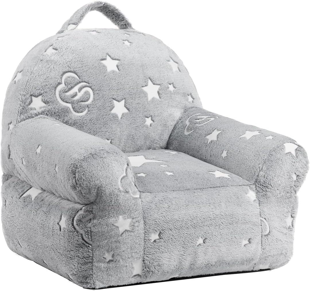 ALIMORDEN Kids Ultra-Soft Snuggle Foam Filled Chair, Star