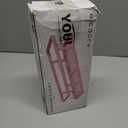 Adhesive Shower Caddy,Shower Shelves with Soap Holder and 12 Hooks,No Drilling Bathroom Organizer and Storage,Pink,3 Pack