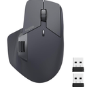 Rapoo MT760 MultiDevice Wireless Mouse, Bluetooth 5.0 and 2.4G MultiMode Connection, Up to 4 Devices, 11 Programmable Buttons, 4K DPI, 90 Days Battery Life, PC, Matte Black