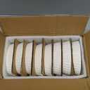 Foraineam Set of 8 Pieces Porcelain Ramekins, 6 Ounce Oval Creme Brulee Ramekin Dishes 6 x 4-1/4 x 1-1/4 Inch Baking Ramekins Set