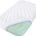 Kids Travel Air Mattress Protector Waterproof, Compatible with Intex Kidz Inflatable Raised Frame Camping Air Mattress (for INTEX 66810EP toddler Travel Bed)