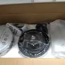 Depuley 72-Inch Ceiling Fan with Light: Modern 8-Blade Walnut and Black Indoor Outdoor Fans with Remote App Control Dimmable Light - Ultra Quiet DC Motor Reversible 6 Speed Timer