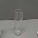 Hewory Cylinder Glass Bud Vases: Set of 12 Small Clear Skinny Single Flower Vase for Centerpieces - Minimalist Bulk Vases for Wedding Birthday Bridal Shower Party Events Table Decor, 5.91"(H)1.8"(D)