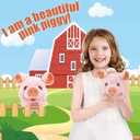 Liberty Imports My Pet Pig, Electronic Plush Piggy Toy Piglet that Walks, Wags Tail, Wiggles Nose, and Makes Oink Sounds for Kids, Boys, Girls