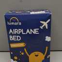 Premium Toddler Airplane Bed - Inflatable Airplane Bed for Toddlers, Plane Baby Mattress for Kids - Blow Up Air Mattress for Child Flight Sleep with Safety Belt, Innovative Valves, No Pump Needed