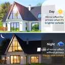 rabbitgoo Window Privacy Film One Way Window Tint for Home, Removable Reflective Heat Sun Blocking Anti UV Glass Door Covering, Mirror Tinting Film House Office, 23.6 in X 9.8 Feet, Silver