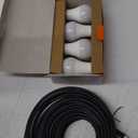 RG6 Coaxial Cable with F Type Connector, 75 OHM, Black (25FT) And Sylvania 60 WT SMT A19 LED Bulb 4pk