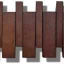 Walnut Wall Mounted Piano Key Coat Rack with 8 Hooks