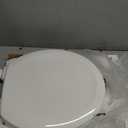 KOHLER Stonewood Quiet-Close, Round Toilet Seat Soft Close, Durable Wood, Easy Installation, Universal Fit, Home Essentials, White Finish, K-20467-0