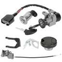 HIAORS GY6 50cc Ignition Switch Key Lock Gas Tank Cap Set Replacement for TaoTao 50cc 49cc ATM50 Pony VIP Most Chinese Scooter Moped Thunder Roketa Jonway Lance NST Tank Urban Peace Sports Sunl Parts