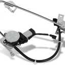 SCITOO Power Window Regulator and Motor Fit for 1987 1988 1989 1990 1991 1992 1993 1994 1995 1996 for Jeep Cherokee Front Left Side 741-538 | Fit 1987-1992 for Jeep Comanche, 1987-1990 for Jeep Wagoneer Front Driver Window Lift Regulator | 2 Pins| OE#741-538