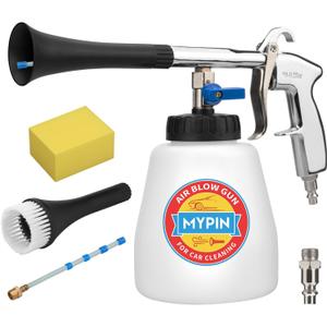 Aluminium Car Cleaning Gun Set with Tapered Nozzle, 6-9.2Bar High Pressure Air Blow Gun with 2 Set Nozzle, Pressure Air Blower Blow Gun Producing Powerful Blast of Air for Cleaning Cars, Velvet, etc