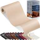 YAFLC Leather Repair Patch for Furniture, 4" x 63" Self Adhesive Leather Repair Kit Vinyl Repair Tape for Car Seat Sofa Jackets Couches Chair Beige
