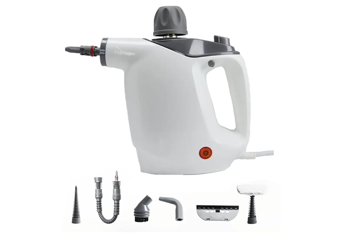 Handheld Steam Cleaner, Steam Cleaner with 16 PCS Accessory & Safety Lock, 500ML Large Capacity Natural Surface Steam for Cleaning, Multipurpose Steam Cleaner for Home, Car, Bathroom, Grease(White)