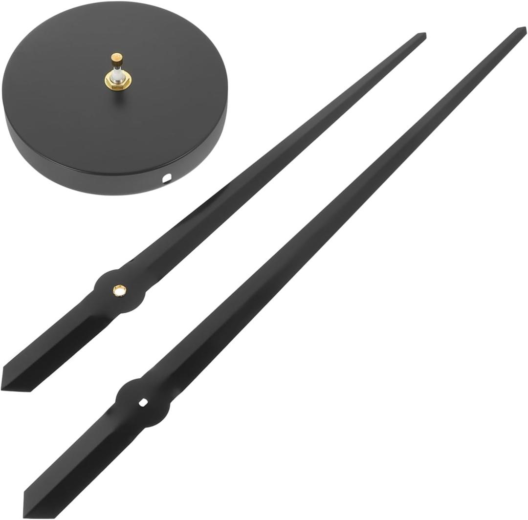 1 Set Silent Clock Movement Mechanism with Professional Clock Hands Parts Precise Timekeeping Suitable for Home Decor, Black
