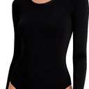 Leotards for Women Ballet Leotard Dance Leotards Nude Black Leotard Bodysuit for Adult, Small