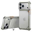 OATSBASF 9 Case for iPhone 17 Pro Bumper Case Metal, Aluminum Frame Slim Fit No Back Design, Compatible with MagSafe, Shockproof Protection, Minimalist Frameless Phone Case, Natural Titanium