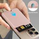 2 x magsafe wallet magnetic for iphone mag safe wallet magnetic phone 2-card holder for iphone 15/14/13/12/pro max Series (Light pinke)