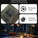 SHYMERY Solar Lantern,Outdoor Garden Hanging Lanterns,2 Pack 14 Inch Lasts 3X Longer 10 lumens Waterproof LED Flickering Flameless Candle Mission Lights for Table,Outdoor,Party Decorative