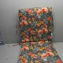 Arden Outdoor Dining Chair Cushion, 20 in x 20 in, Weather-Proof, Rain-Proof, Fade Resistant Patio Cushion for Patio, Dining, or Rocking Chairs 20 x 20, Phoebe Grey Floral