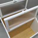 White Bread Box, Extra Large Bamboo Wood Bread Box, White Bread Storage Container