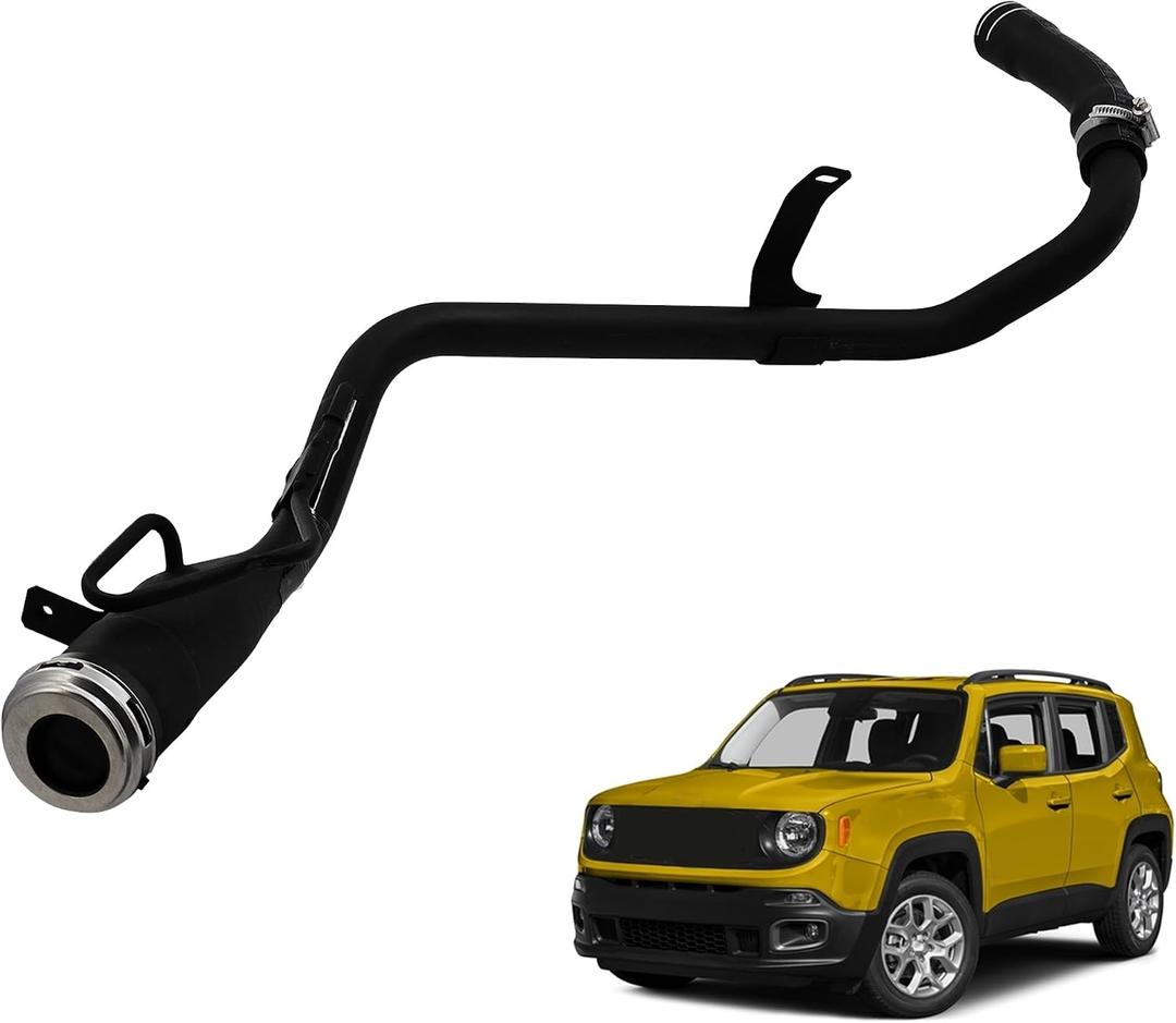 Gas Fuel Tank Filler Neck Hose Pipe Tube Fits for Jeep Renegade 2.4l L4 2015-2023;Fits for FIAT 500X 2016-2022 Fuel Filler Tube Replace #68604043AB 68254872AA 68322145AA 68365460AA 68372070AA
