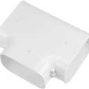 PATIKIL 4" PVC Decorative Line Cover, Tee Elbow Tubing Parts Accessories for Air Conditioner Central AC Heat Pump, White