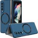 ne Case for Samsung Galaxy Z Fold 3,Folding Slim Thin Phone Case Shockproof Cover Protection for Samsung Galaxy Z Fold 3 (Blue)