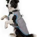Mora Pets Cooling Vest for Dogs with Ice Pack Evaporation Cooling Fully Adjustable Dog Harness Fit Small Medium Large Dogs Light Blue L