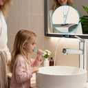 HANLIAN Brushed Nickel Tall Single Hole Bathroom Vessel Sink Faucet